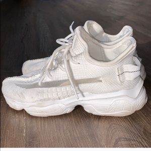 White Chunky Dad Sneakers